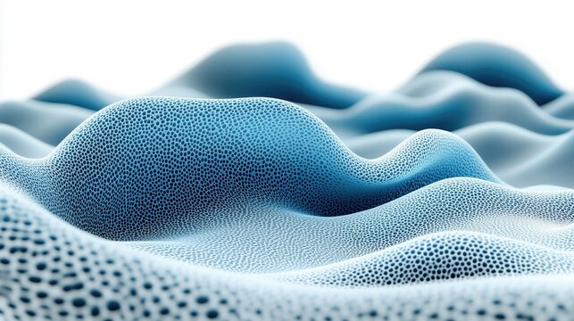 Abstract blue texture resembling digital waves, perfect for computer graphics and design projects.