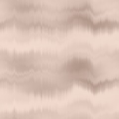 Soft brown space dyed washed melange texture seamless pattern. Natural tan gradient drip effect background tile. Wavy neutral 2 tone degraded cover swatch. 