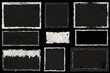 © DnX Studio - Grunge Frames and Textures Set in Black and White for Vintage Art and Design