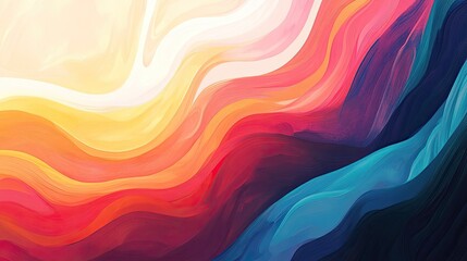 Poster - A smooth transition of colors from bright to dark, illustrating the process of blending different ideas into a balanced outcome.