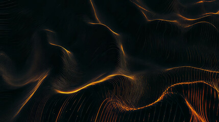 Poster - Dynamic flowing abstract with geometric patterns for modern design