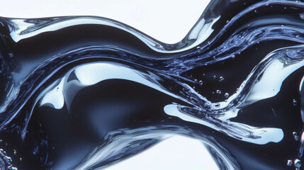Aufkleber - Fluid liquid animation with dynamic texture for creative design