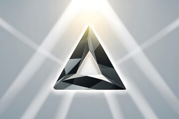 Poster - Vector triangle geometric backgrounds low poly 3d shape on light backdrop vector illustration for covers banners flyers and posters and other designs