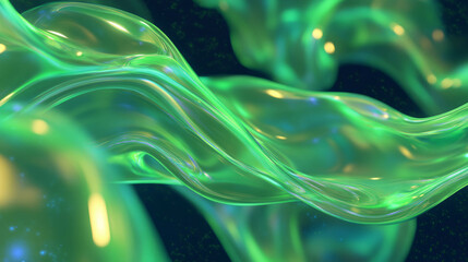 Poster - Abstract liquid flow simulation background for creative design projects