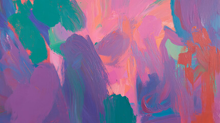 Poster - Abstract colorful paint strokes background for creative design