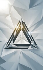 Poster - Vector triangle geometric backgrounds low poly 3d shape on light backdrop vector illustration for covers banners flyers and posters and other designs