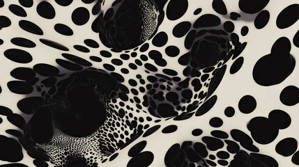 Poster - Abstract biomorphic pattern texture with organic shapes for modern design