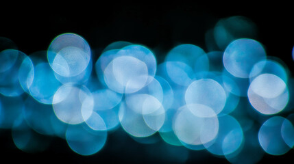 Poster - Soft blue bokeh light background for relaxation and tranquility themes