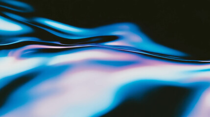Aufkleber - Abstract blue light gradient pattern with flowing wave design for background use