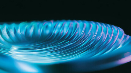 Aufkleber - Abstract blue light patterns creating dynamic shapes