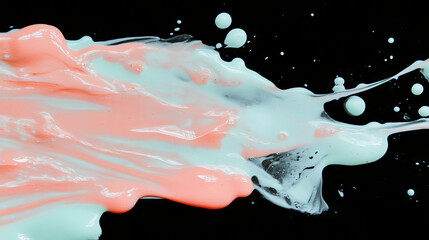 Poster - Abstract brushstroke background with vibrant swirls and subtle textures