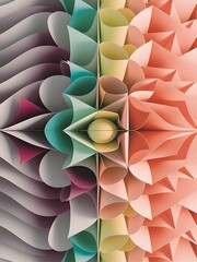 Poster - Colorful round shapes circles and triangles background minimal geometric template for wallpaper banner presentation