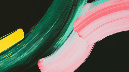 Aufkleber - Abstract brushstroke art background with vibrant colors for creative design