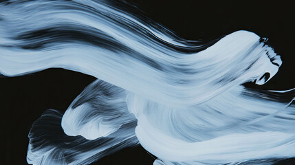 Poster - Dynamic brushstrokes creating a rhythmic abstract background design