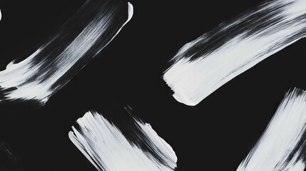 Poster - Abstract monochrome brushstroke pattern background for creative design