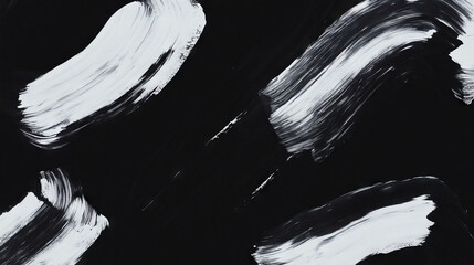 Poster - Abstract brushstroke background with dynamic black and white patterns for creative design