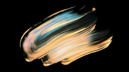 Poster - Abstract background of colorful brushstrokes reflecting light for artistic design