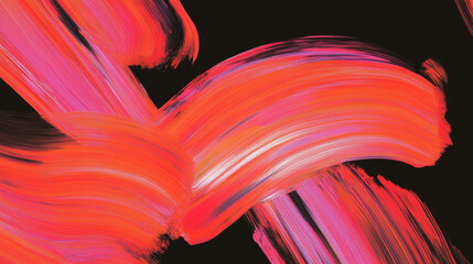 Poster - Vibrant abstract brushstroke background with varied line thickness for art and design projects
