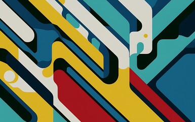 Poster - Vector modern geometric abstract background design
