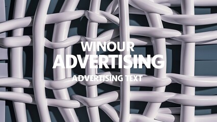 Poster - Abstract white and gray wicker background texture with space for advertising text vector illustration