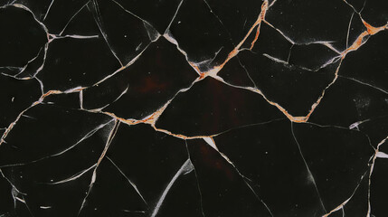 Poster - Cracked ceramic texture with rough surface for creative background design