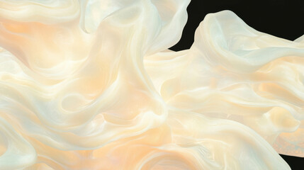 Poster - Elegant cream abstract shapes with soft flowing textures for modern design
