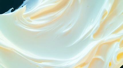 Poster - Creamy texture on dark background for design inspiration and decoration