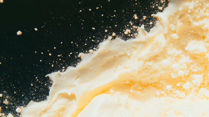 Poster - Creamy texture with cookie crumbs for dessert background design