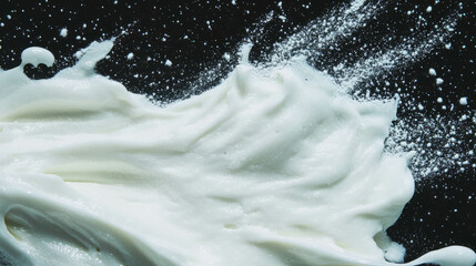 Aufkleber - Creamy texture with powdered sugar dusting for culinary design