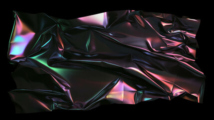 Aufkleber - Iridescent holographic crumpled film texture for contemporary design and art