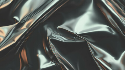 Poster - Metallic foil texture background with crumpled design for creative projects