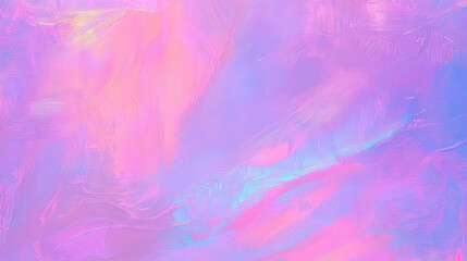 Poster - Enchanting abstract digital painting with textured brush strokes in pastel hues