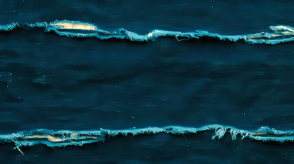 Poster - Distressed denim texture with rips for fashion and design projects