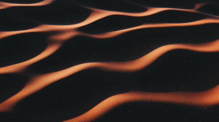 Poster - Abstract pattern of coarse brown sand on dark background for nature and texture design