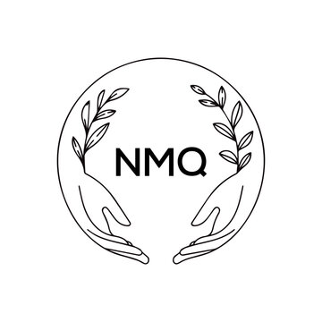 NMQ creative minimalist letter logo.