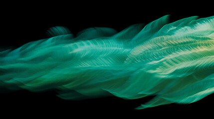Poster - Vibrant emerald green fern fronds motion background for nature and design projects