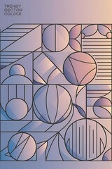 Poster - Trendy gradients of balls shapes great design for any purposes trendy minimal design vector illustration template geometric modern design