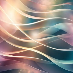 Poster - A soothing abstract glow soft lines background
