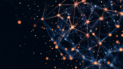 Fototapete - Black Abstract technology Illustration background
