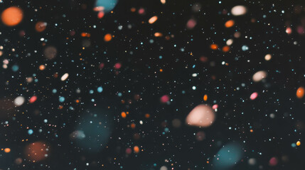 Poster - Vibrant background of falling abstract particles for creative design
