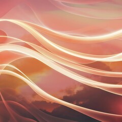 Leinwandbilder - A soothing abstract glow soft lines background