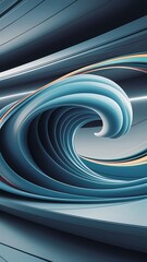 Poster - Elegant abstract smooth swoosh speed blue wave modern stream background vector illustration