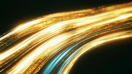 Poster - Golden light rays abstract background for festive and luxurious design