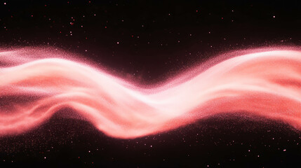 Aufkleber - Ethereal pink dust motes floating in cosmic wave background for digital design