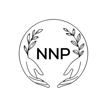 NNP creative minimalist letter logo.