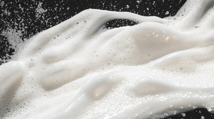Poster - Clean foam smeared background for hygienic and fresh design concepts