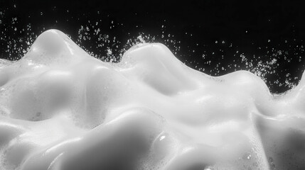 Poster - Cleanliness concept with textured foam background for modern design projects