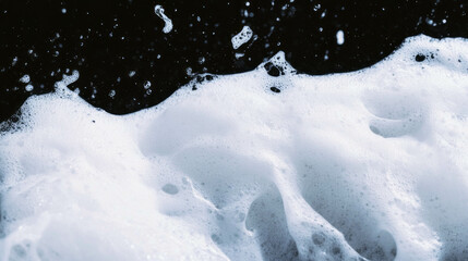 Poster - Abstract foam smears creating dynamic flowing background for artistic design projects