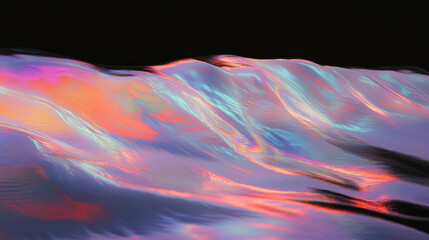Poster - Abstract foam smears on glass with distorted reflections for creative design