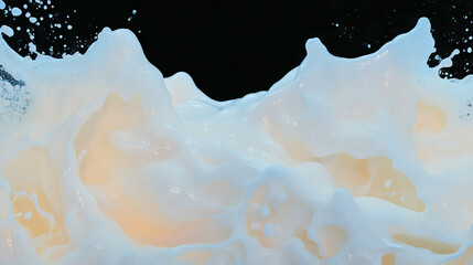 Poster - Abstract foam patterns on water surface